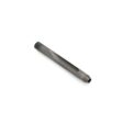 A gray carbide tine with a smooth surface and tapered ends, designed for lawn equipment