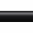 Solid round tine in black, featuring a tapered end and cylindrical base, shown from the side