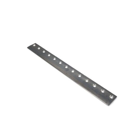 Metal bedknife with 13 holes, designed for precision cutting on Toro Greensmaster mowers