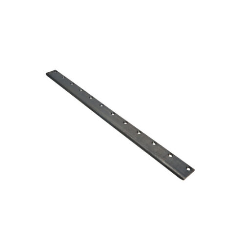Low cut bedknife with 12 holes for mounting, featuring a durable metal construction designed for Toro Reelmaster mowers.
