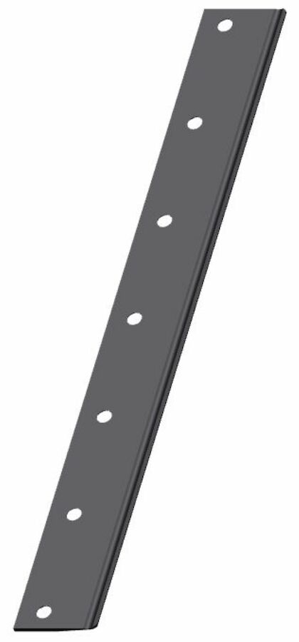 94-6395 Low cut bedknife with seven holes, designed for Toro GR3100 and GR3200 mowers, shown from the side