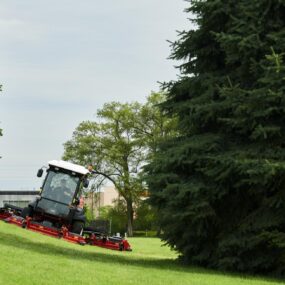 Large Area Rotary Mower maintaining council park