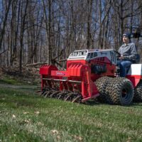 Ventrac Aerator in field