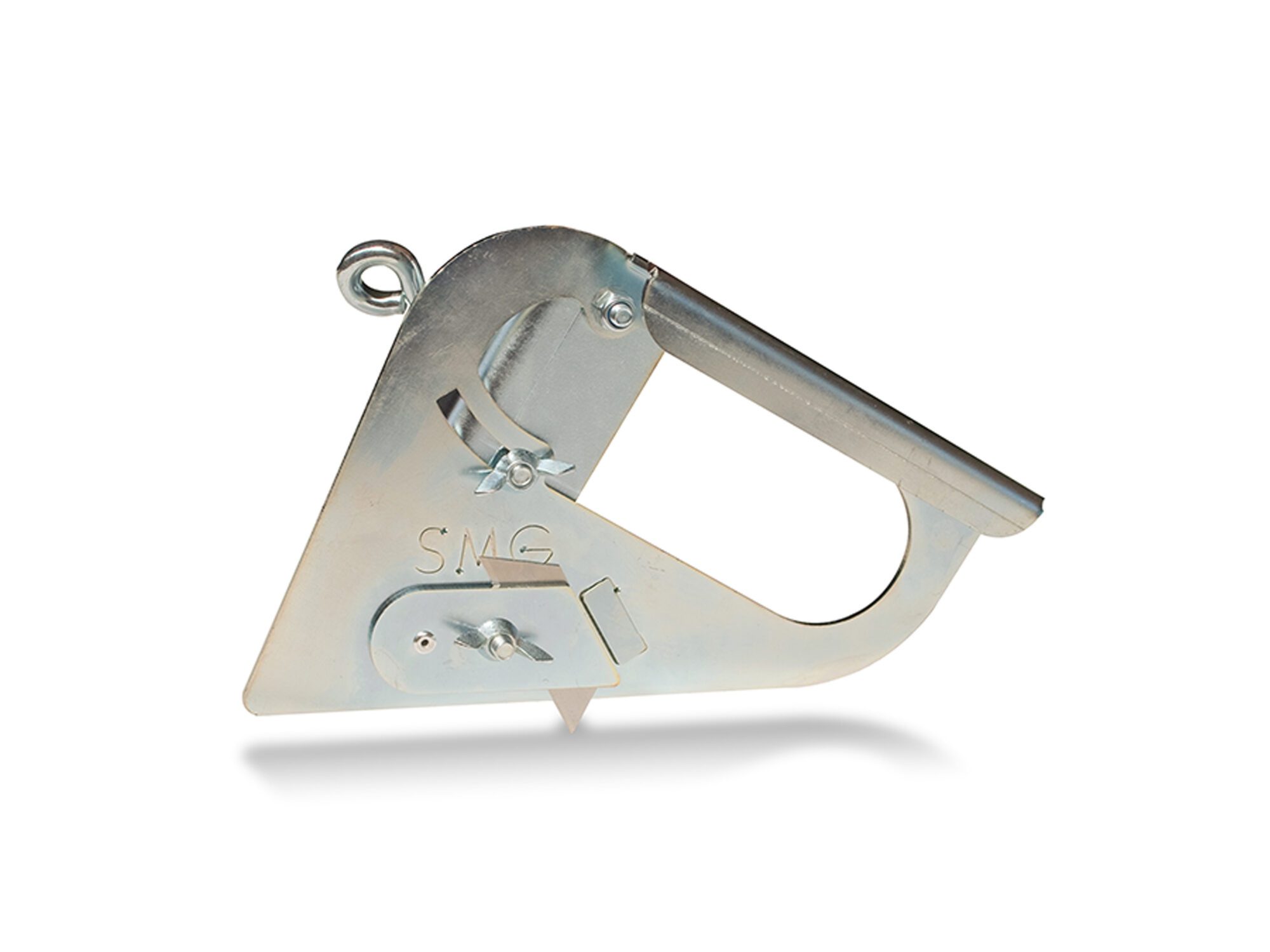 Metal edge trimmer tool with a triangular design for precise artificial grass trimming