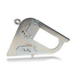 Metal edge trimmer tool with a triangular design for precise artificial grass trimming