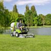 Commercial Grass Collection Mower at Park