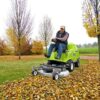 Grillo FD280 Grass-Collection Mower (280L) Collecting Leaves
