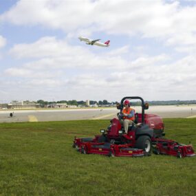 Large Area Rotary Mower at Airport