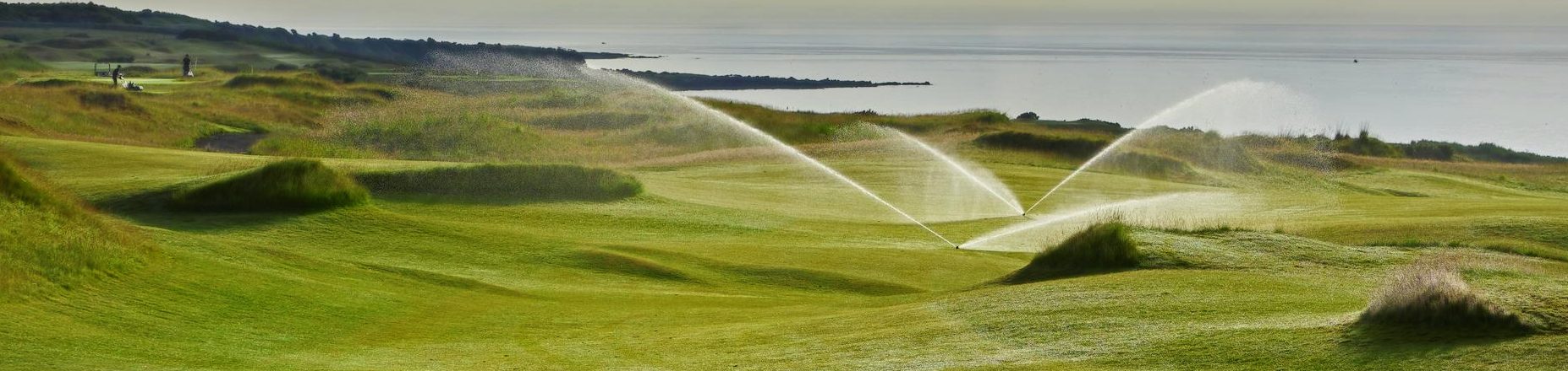 Sprinklers on a Golf Course