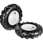 Grillo Pneumatic Tractor Wheels (900112) for G55 G84 (4.00-8 Fixed Discs Pair)