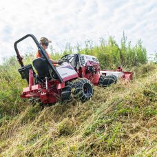 Ventrac Tough Cut Mower Attachment - from back mowing very long grass