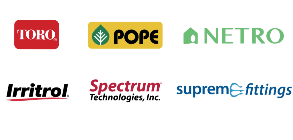 TORO, Pope, Netro, Irritrol, Spectrum Technologies, Supreme Fittings