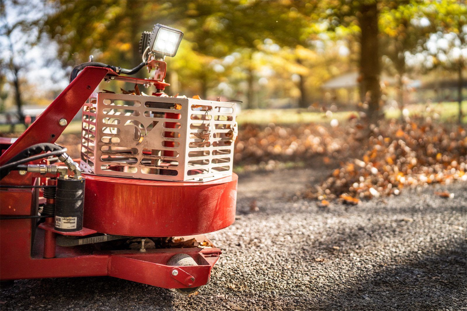 Tractor leaf on sale blower attachment