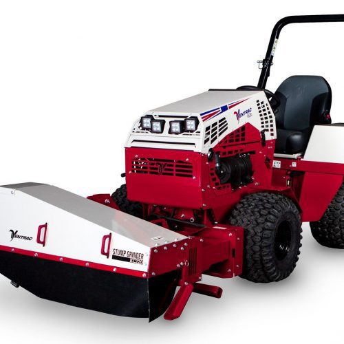 Ventrac 22" Stump Grinder Tractor Attachment - studio front / side view