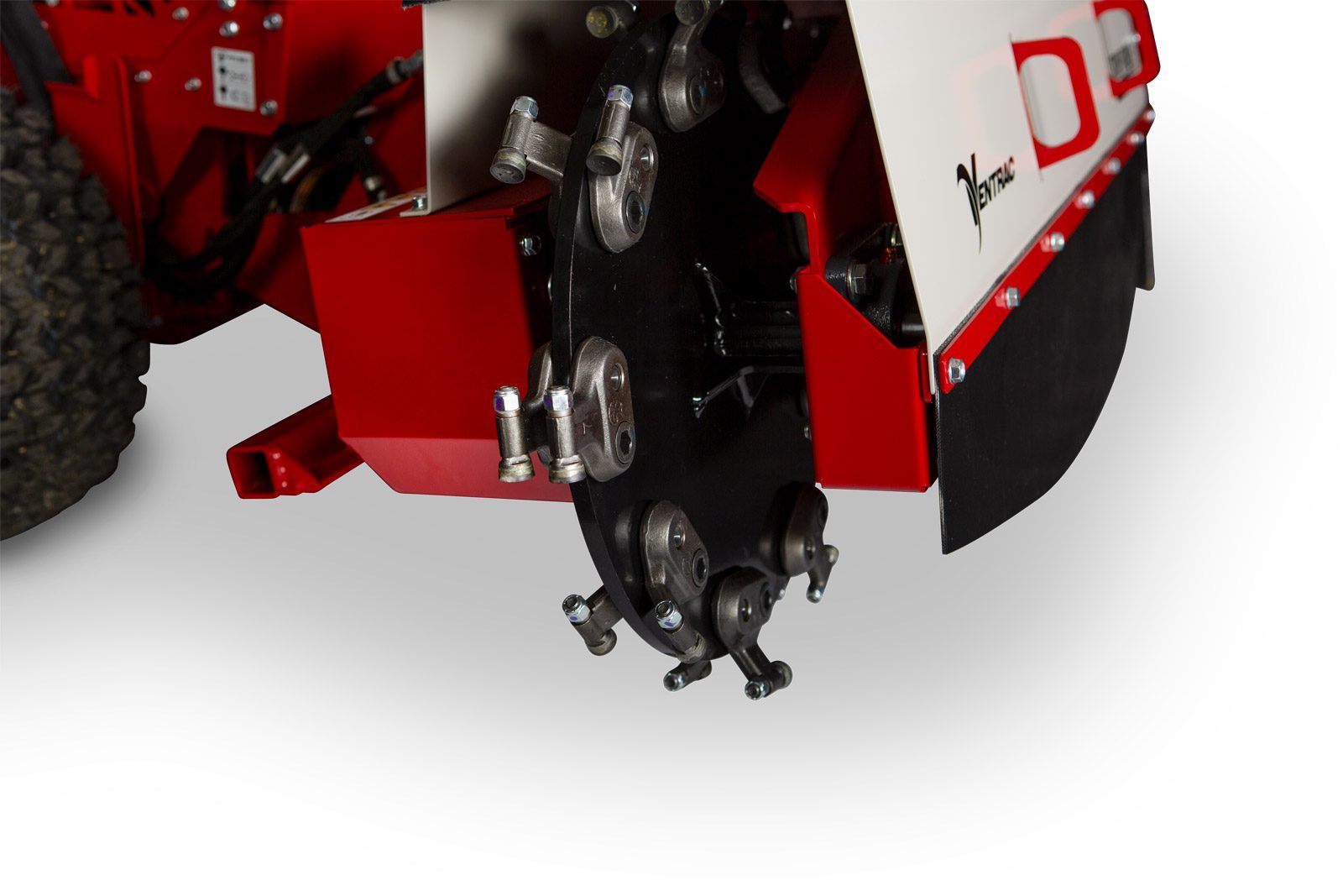 KC220 Ventrac 22" Stump Grinder Tractor Attachment Ventrac 22" Stump Grinder Tractor Attachment - studio close up