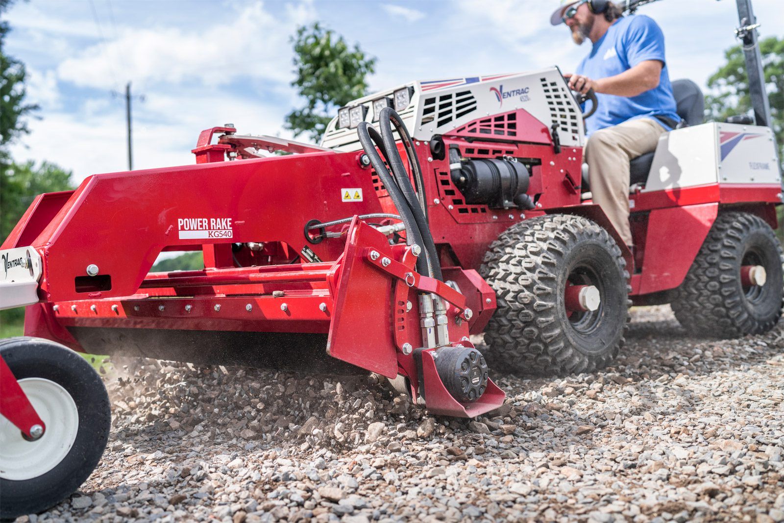 Ventrac Power Rake Tractor Attachment Ventrac Parkland Lawn