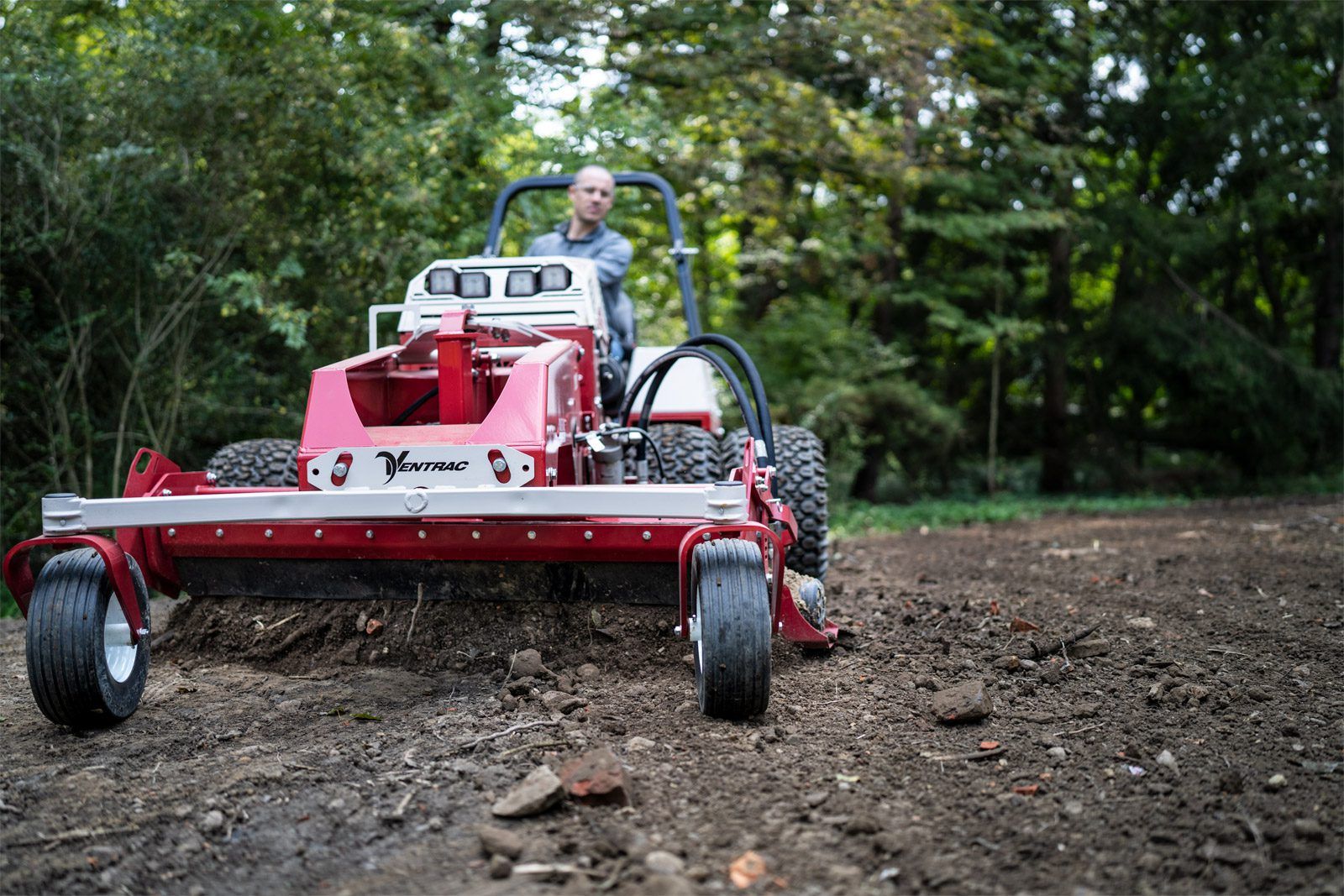 Ventrac Power Rake Tractor Attachment Ventrac Parkland Lawn