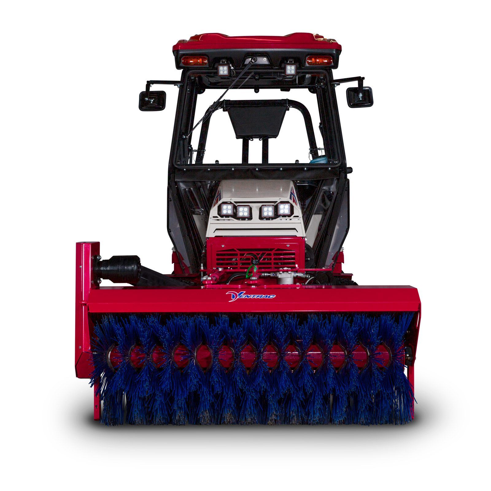 KJ520 Ventrac Narrow Broom Tractor Attachment Ventrac Narrow Broom Tractor Attachment - studio front shot