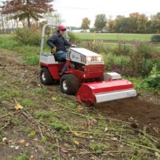Ventrac Tiller Tractor Attachment - by flower garden