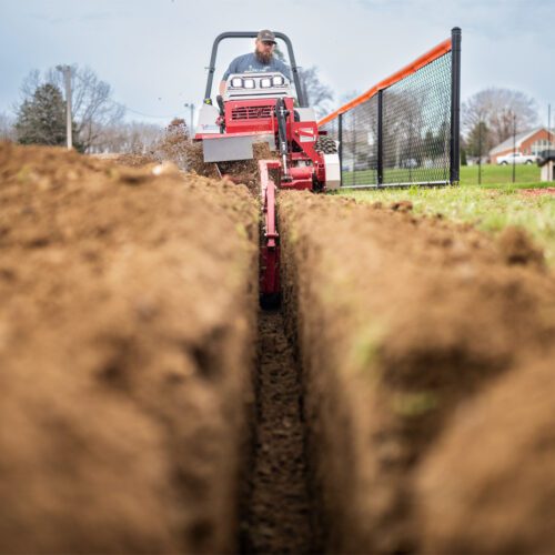 Ventrac Trencher - Trencher attachment for tractor