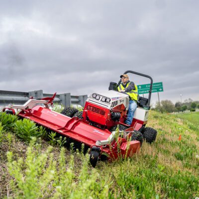 Ventrac 4520p nailing some rough stuff in New Zealand
