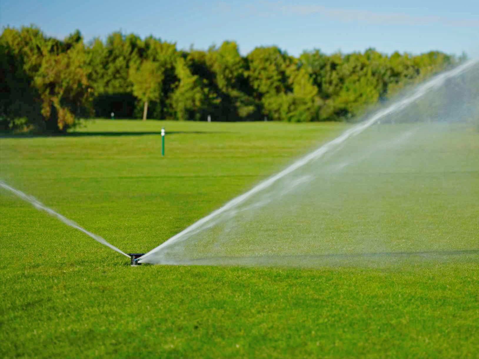 Sprinkler System at a Park