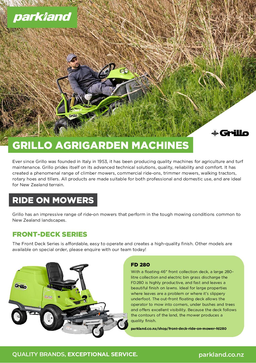 Grillo AgriGarden Machine Full Catalogue