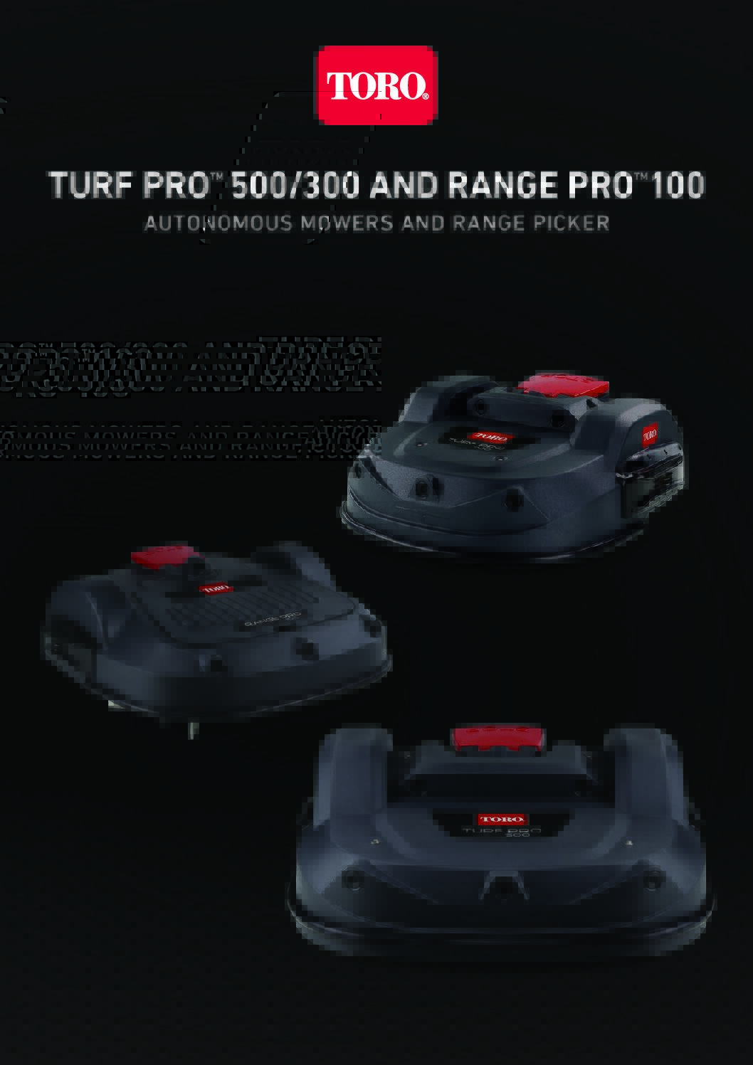Turf Pro™ 500/300 and Range Pro™ 100 Brochure