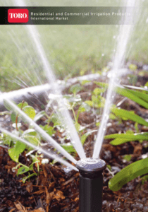 Residential and commercial irrigation products