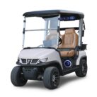 Tara Golf Cart Spirit Pro PLUS Lithium - Mineral White w/ Brown Seats