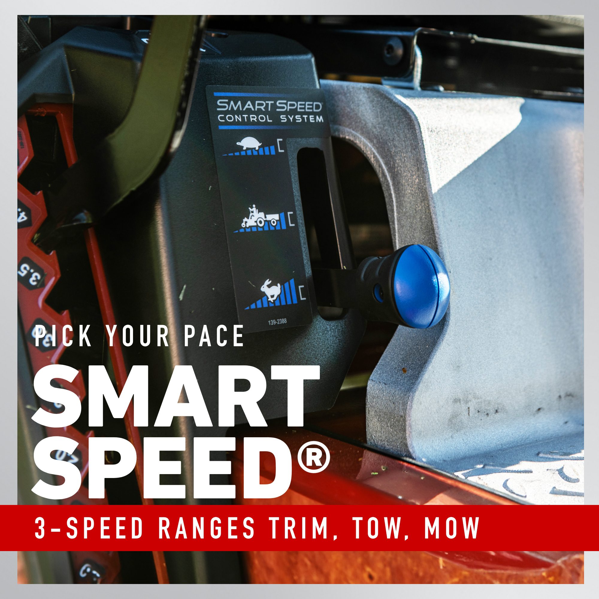 TimeCutter MX 3400 Feature 5 Ride on mower speed adjustment