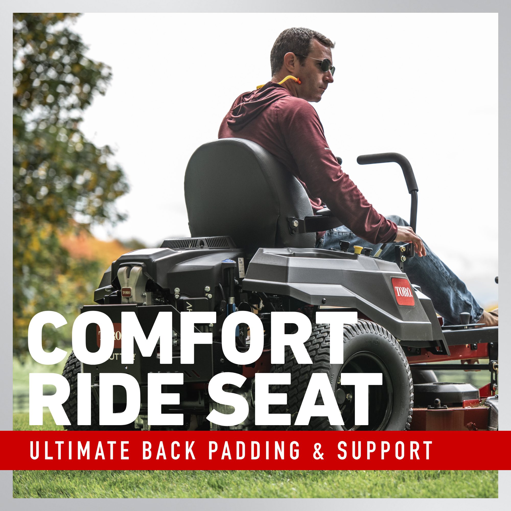 TimeCutter MX 3400 Feature 8 Ride on mower comfy seat