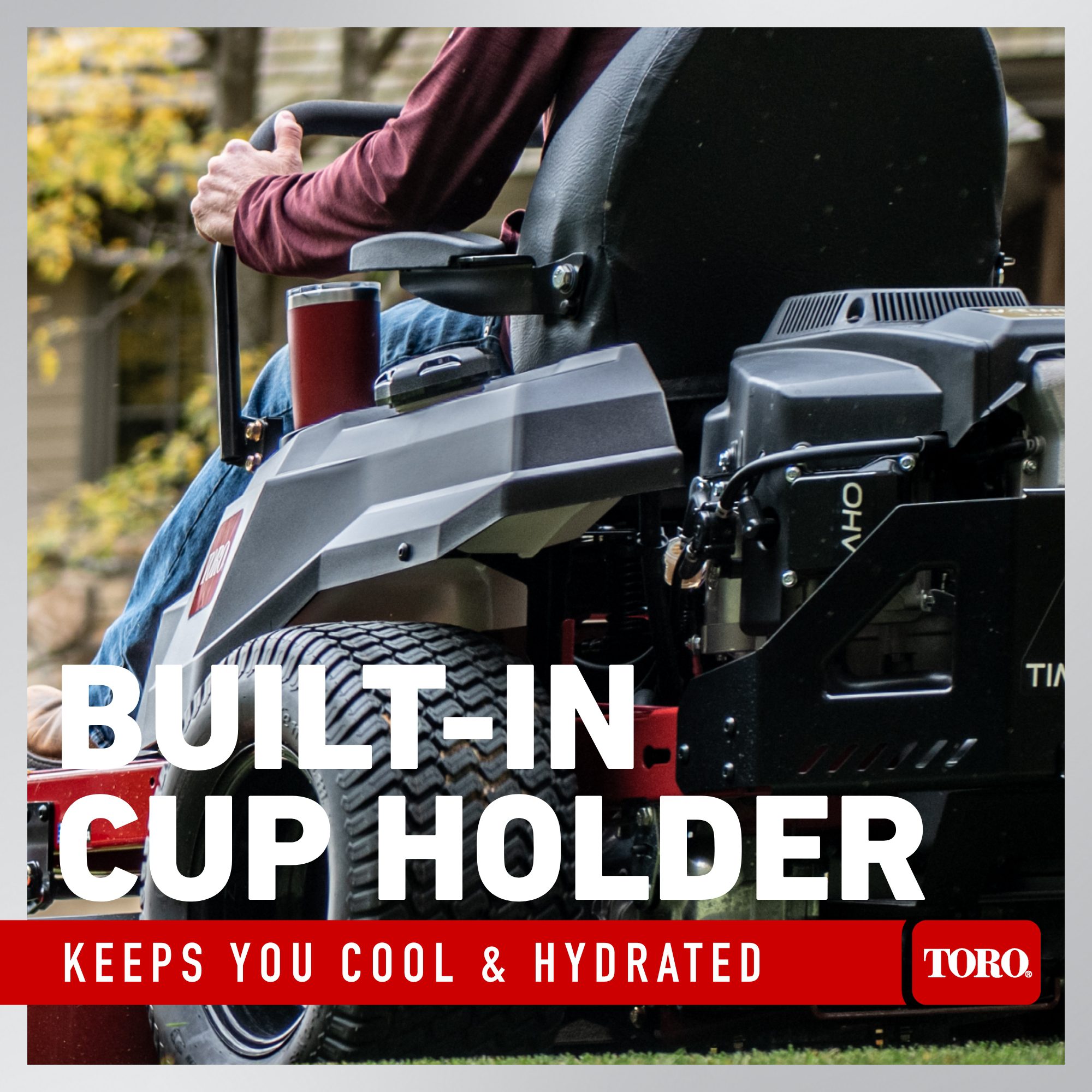 TimeCutter MX 3400 Feature 9 Ride on mower with cup holder
