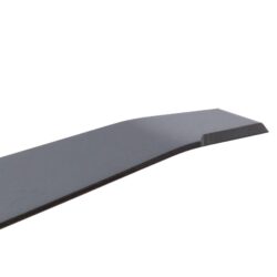 Close-up view of a Toro rotary blade, featuring a sleek black design with a tapered edge, ideal for efficient lawn mowing.