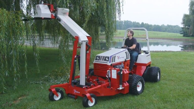 Ventrac Tractor Boom Mower – Real World Work. Doing What other Tractors Won’t