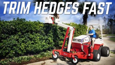 Ventrac | Boom Mower Hedge and Tree Trimming with Tractor
