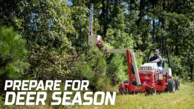 Ventrac | Clearing Hunting Lanes With Extendable Boom Mower