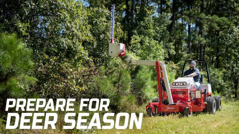 Ventrac | Clearing Hunting Lanes With Extendable Boom Mower