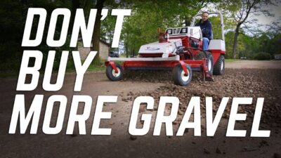 Ventrac | Repairing a Gravel Driveway with the Ventrac Power Rake