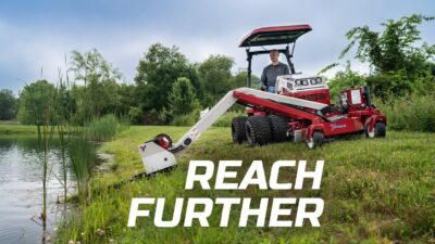 Ventrac | Mowing Hard To Reach Places – Ventrac Boom Mower